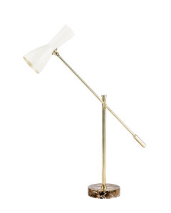 brass lamp marble base